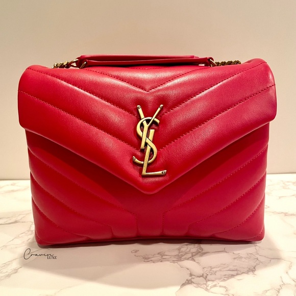 ❌❌SOLD❌❌ Saint Laurent LouLou Small Red - Picture 2 of 16